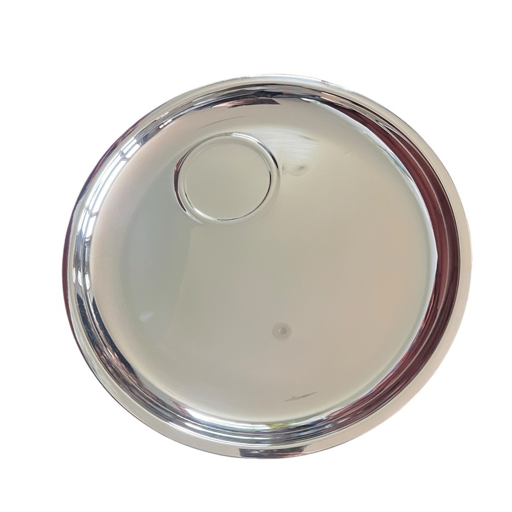 Silver Round Serving Tray 10 Inch